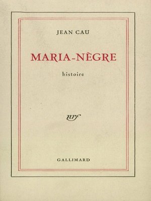 cover image of Maria-Nègre